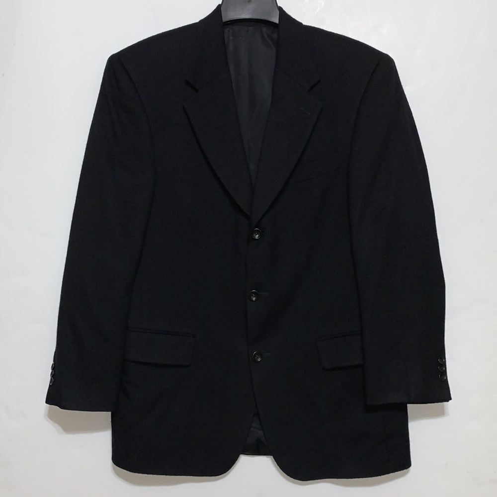 Mark Shale Mens Camel Hair Jacket Sport Coat  Black